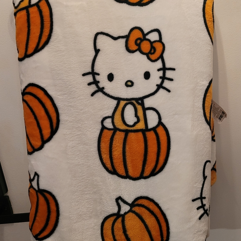 King Size Fall Hello Kitty Blanket